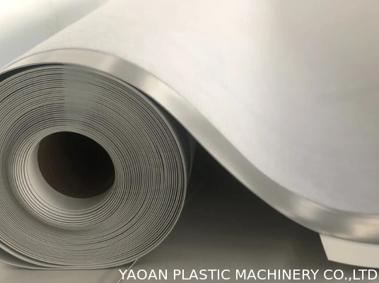 高ポリマー複合物防水ロール屋根材料エクストルーションライン HDPE / PVC / TPO 地膜シート生産ライン
