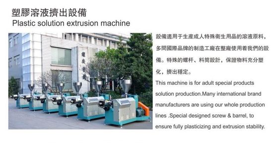 PVC TPR TPE エクストルーダー セックス トイ製造機 50-150kg/hr